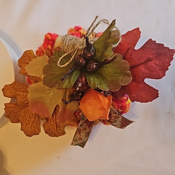 Hand Crafted crochet farmhouse fall decor harvest faux pumpkins upcycled holiday - Picture 12 of 16